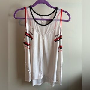 Lucky in Love Tech Point Tie Back Tennis Tank